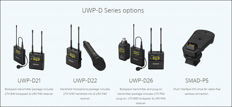 Rent a Sony UWP-D21 Wireless Lavalier Microphone System - SMAD-P5 Kit, Best  Prices